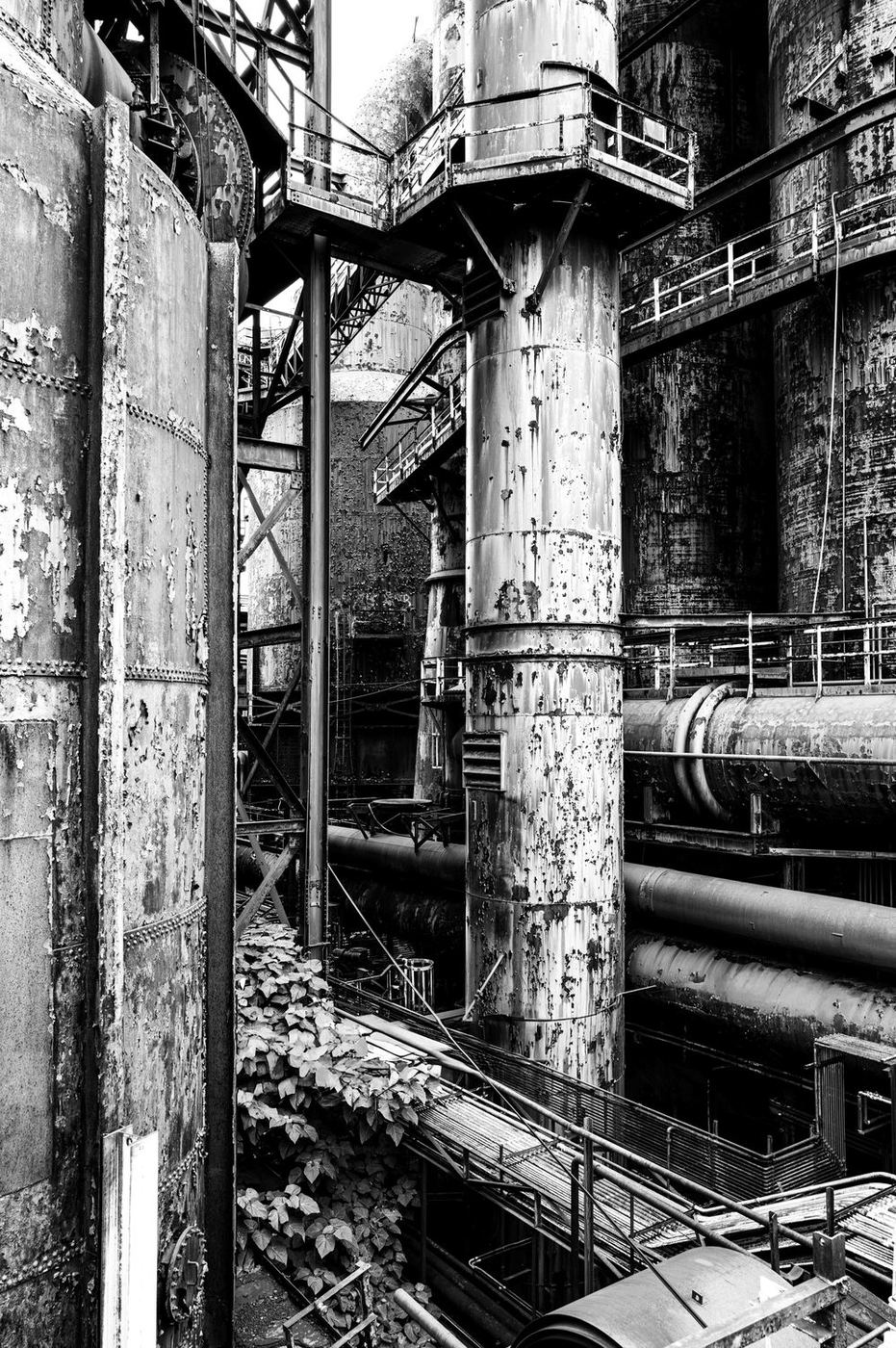 Bethlehem Steel blast furnaces — photograph by Don Gillikin