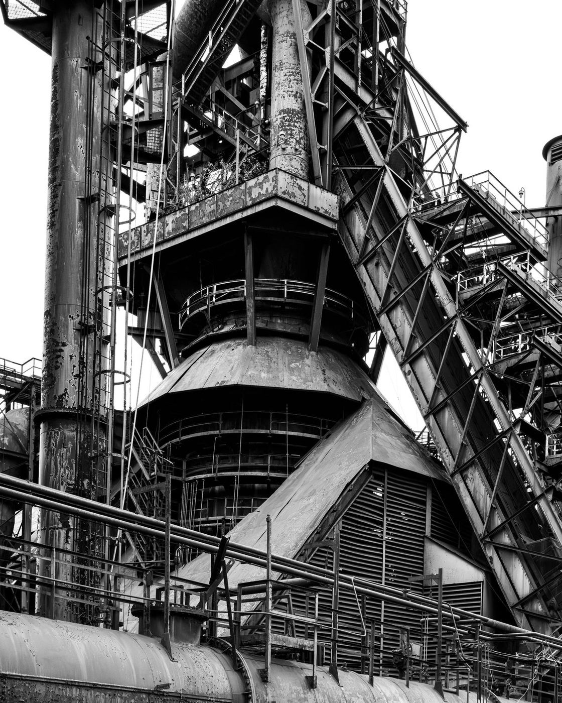Bethlehem Steel blast furnaces — photograph by Don Gillikin