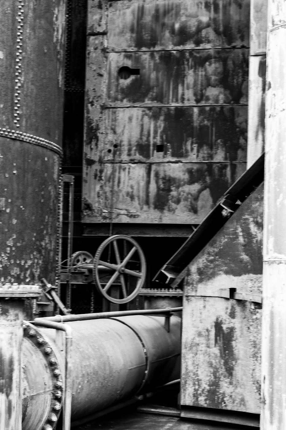 Bethlehem Steel blast furnaces — photograph by Don Gillikin